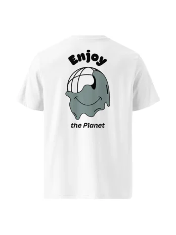T-shirt Enjoy the planet – Blanc